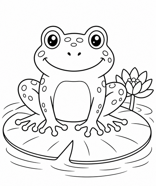 Bullfrog printable coloring page