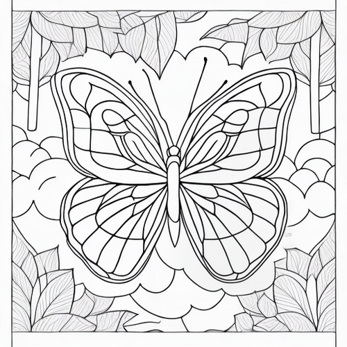 Butterfly 1 printable coloring page