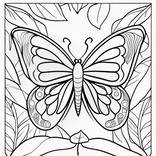Butterfly 2 printable coloring page