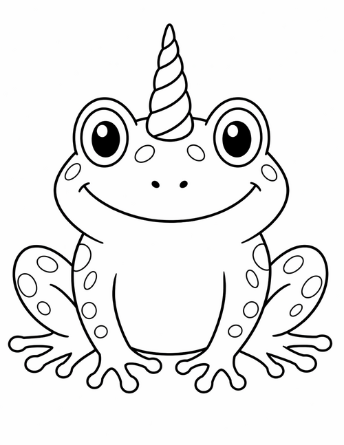Unifrog printable coloring page