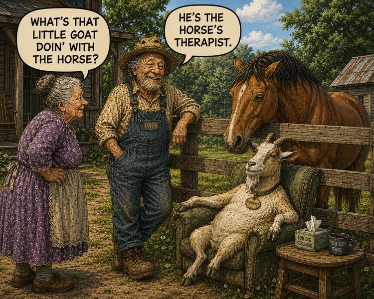 Goat Therapist image