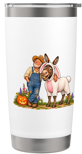 Noni & Papa Donkey Bunny Costume Tumbler