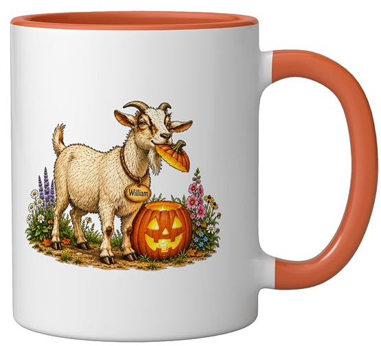 Noni & Papa William's Halloween Pumpkin Mug