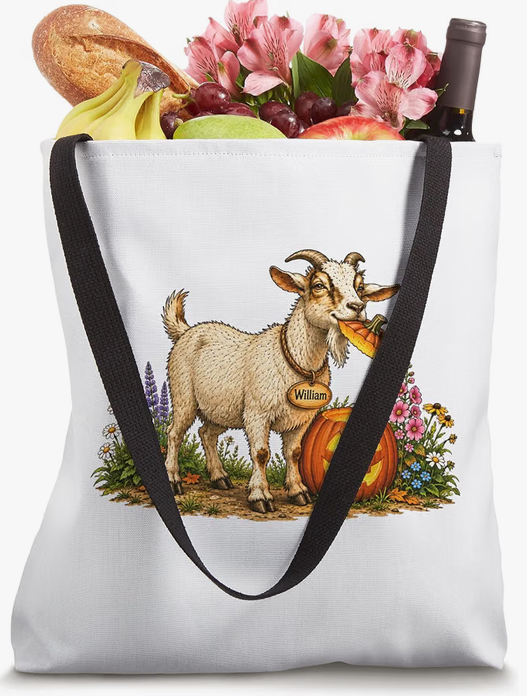 Noni & Papa William's Halloween Pumpkin Tote Bag